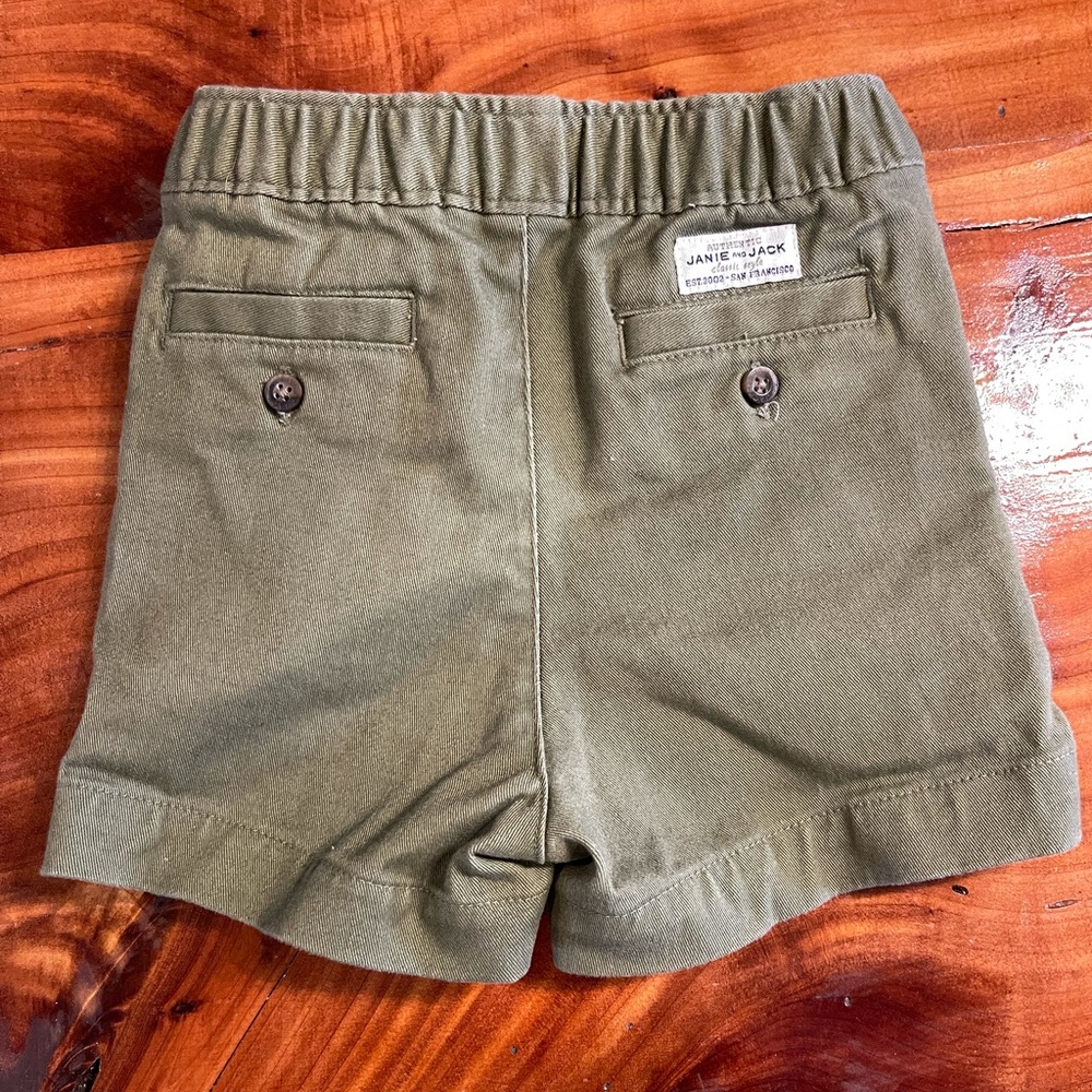 Janie and Jack forest green shorts